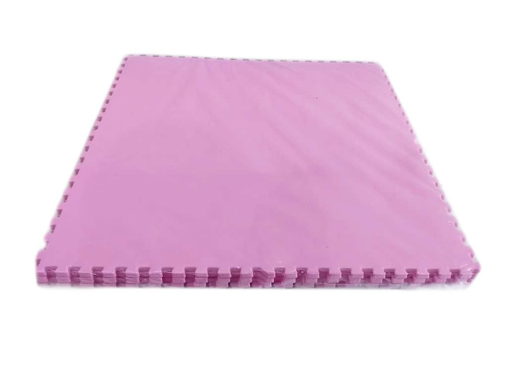 PLAYMAT PUZZLE PINK 60CMX60CM - 12 PCS