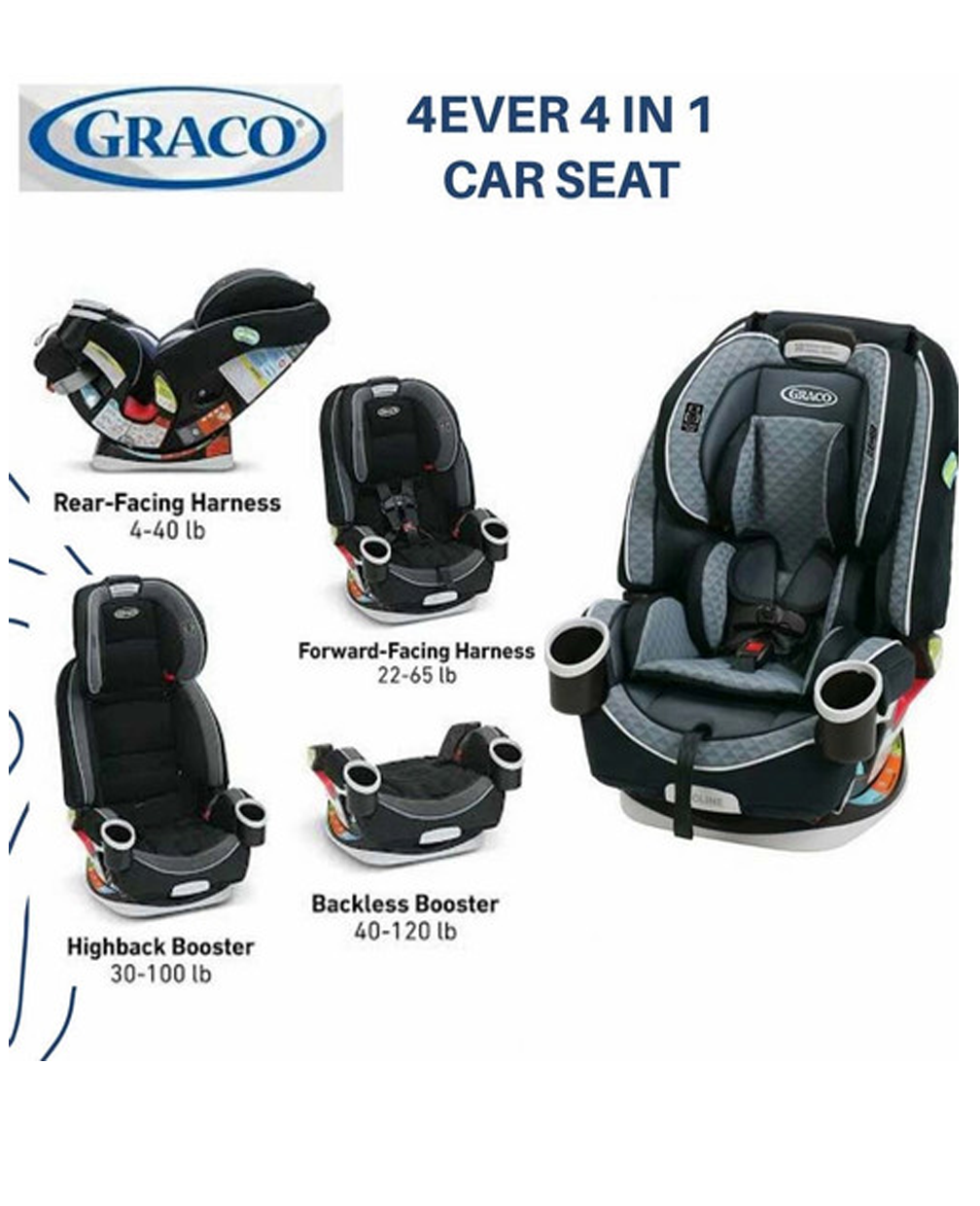 CARSEAT GRACO 4EVER 4IN1 - NOVA